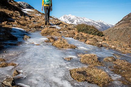 Attention à la glace dans certains passages