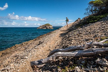 Sur la randonnée de la pointe des Châteaux