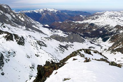 Vue sur Gourette depuis le sommet de Las Bécothes