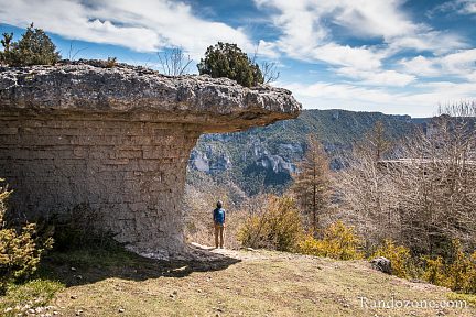 Curiosité géologique au dessus des gorges du Tarn
