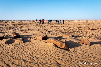 Randonnée dans le désert de Mauritanie