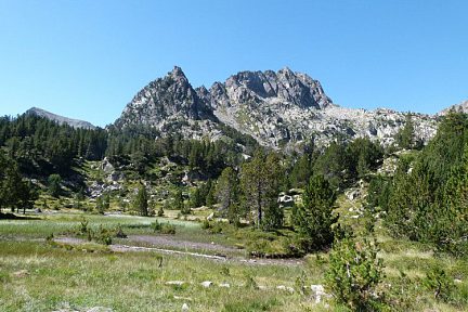 Vue sur les Aguilles de Bassiero