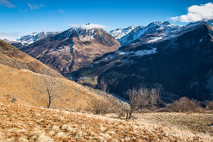 Belle vue sur la vallée de Barèges depuis la montée au Moustayou
