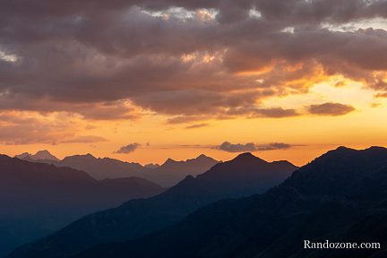 Le soleil se couche au Tourmalet