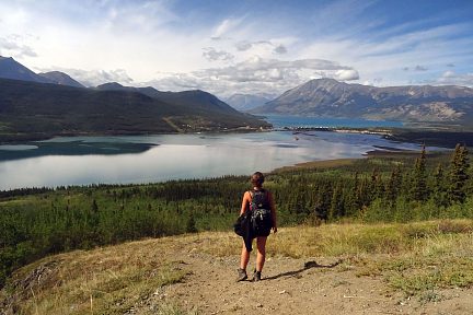 Randonnée au Territoire du Yukon, Canada