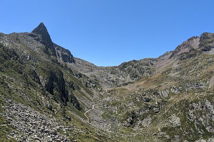 Vu sur le Campanal de Larrens depuis les hauteurs du refuge de la Glère