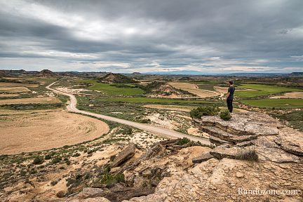 Promontoire dans le désert des Bardenas