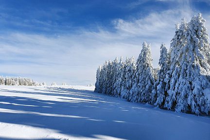 Randonnée en raquettes à neige dans le nord Aveyron 