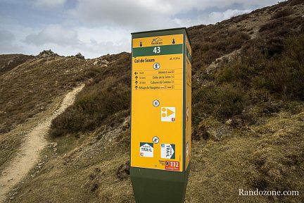 Panneau au col de Soum