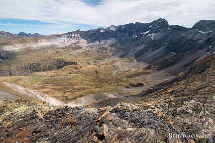 Cirque de Troumouse depuis le pic de Bouneu