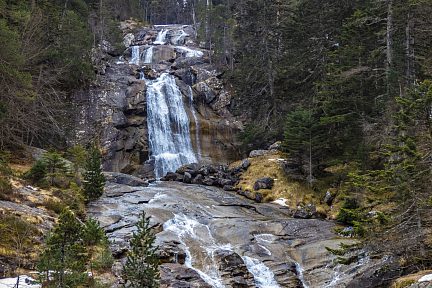 Cascade du Pont d'Espagne, fin février