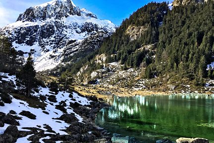 Lac de Suyen en février, vue 1