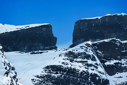 Brèche de Roland, vue depuis la station de ski Gavarnie-Gèdre.