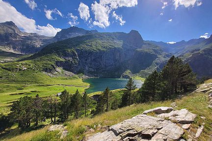 Lac d'Espingo en juillet 2023