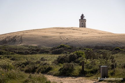 Début de la randonnée sur la piste avant la dune