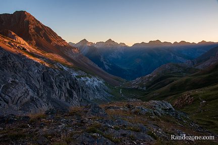 Coucher de soleil fantastique au col de Boucharo côté espagnol