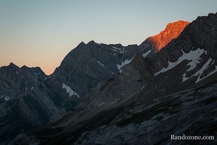 Dernière lumière sur le Marboré