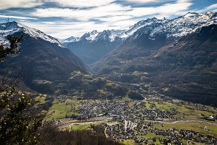 Point de vue sur le village de Luz-Saint-Sauveur