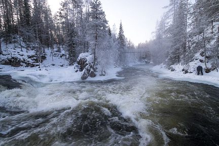 Le pont suspendu à Myllykoski