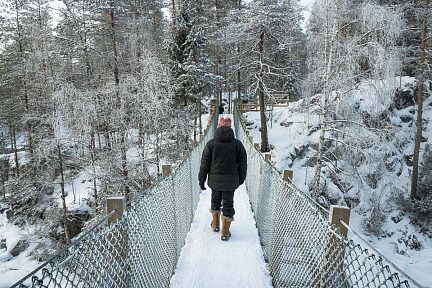 Passage sur le pont à Myllykoski
