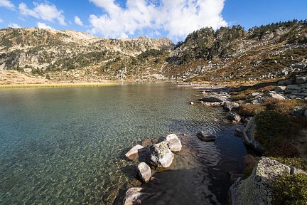 Lac Blanc au dessus de Barèges dans les Pyrénées