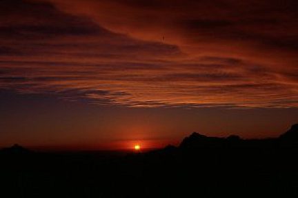 Coucher de soleil au Nido de Condores, 5400 m
