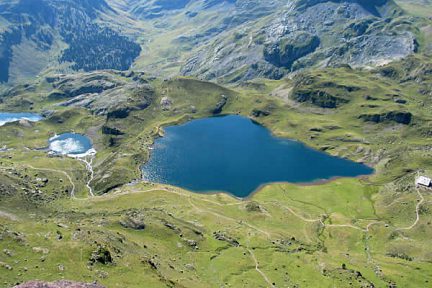 Les lacs Gentau/du Miey et Roumassot
