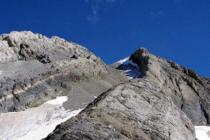 Le Mont Perdu, le couloir qui mène au sommet