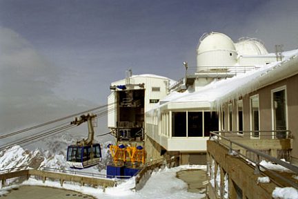 Arrivée du Téléphérique au pic du Midi de Bigorre
