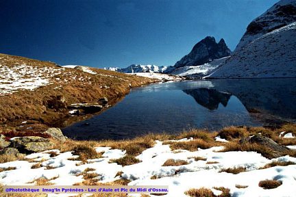 Lac d'Aule et pic du Midi d'Ossau
