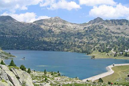 Lac d'Aubert après trois jours de randonnée