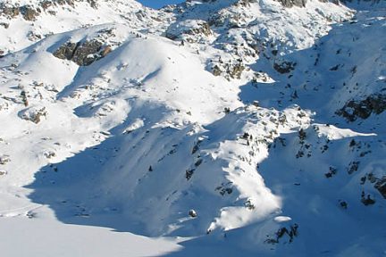 Lac de la Glère en hiver
