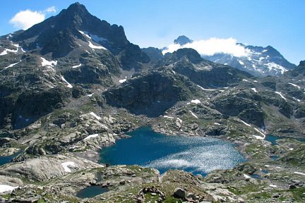 Lac Arrémoulit avec le Palas et le Balaïtous