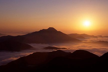 Soleil couchant sur l'Orhy