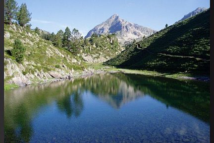 Lac et sommet du Bastan