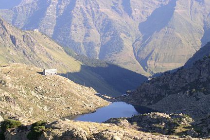 Refuge de la Glère en redescendant du Turon de Néouvielle