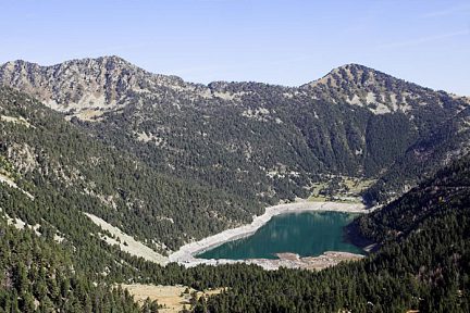 Lac d'Orédon depuis la route du barrage de Cap de Long