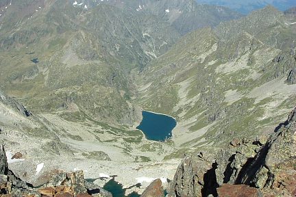 Lacs de Clarabide et de Pouchergues depuis le pic Occidental
