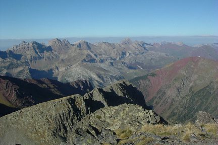 Pico de Aspe et Visaurin depuis l'Anayet