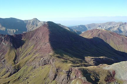 Vertice et collado de Anayet depuis le sommet