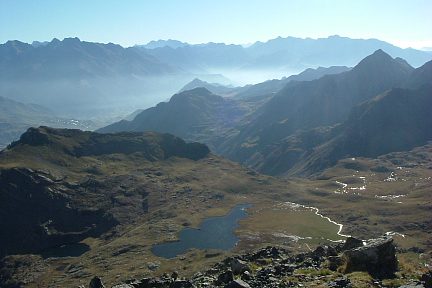 Argualas, Vignemale et Monte Perdido depuis l'Anayet