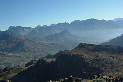 Balaïtous, Infiernos, Argualas et Formigal depuis l'Anayet