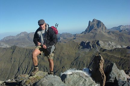 Pic du Midi d'Ossau depuis le pico de Anayet, 2545 m