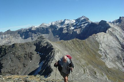 Arrivée au sommet du Soum de Port Bieil, 2846 m