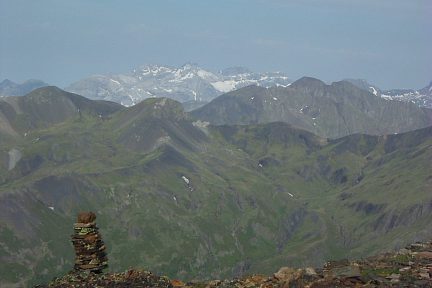 Massif du Monte Perdido depuis la combe du Grand Batchimale