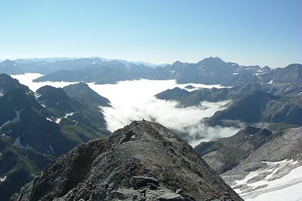 Massif de Gavarnie-Monte Perdido depuis l'Epaule de Chausenque