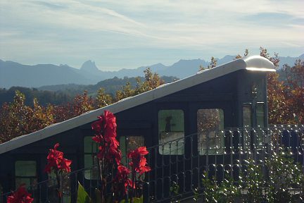 Pic du Midi d'Ossau vu du boulevard des Pyrénées à Pau