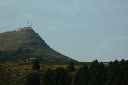 La Rhune vue depuis le Miramar
