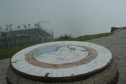 Table d'orientation au sommet de la Rhune