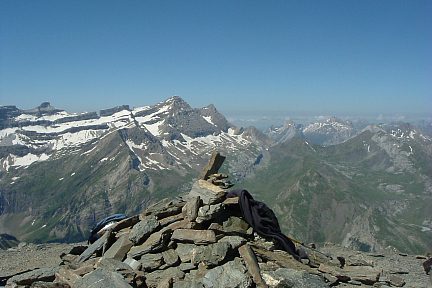 Tour, Casque, Brèche de Roland et Taillon depuis le Pimené
